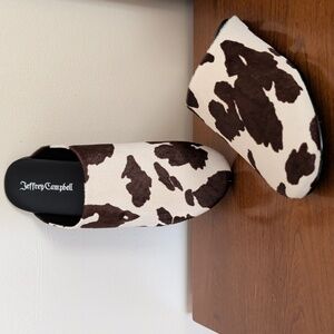 Jeffrey Campbell Animal Print Mules